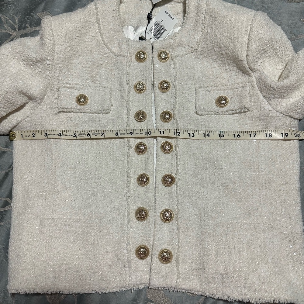 Generation Love White Tweed Blazer - Picture 6 of 8